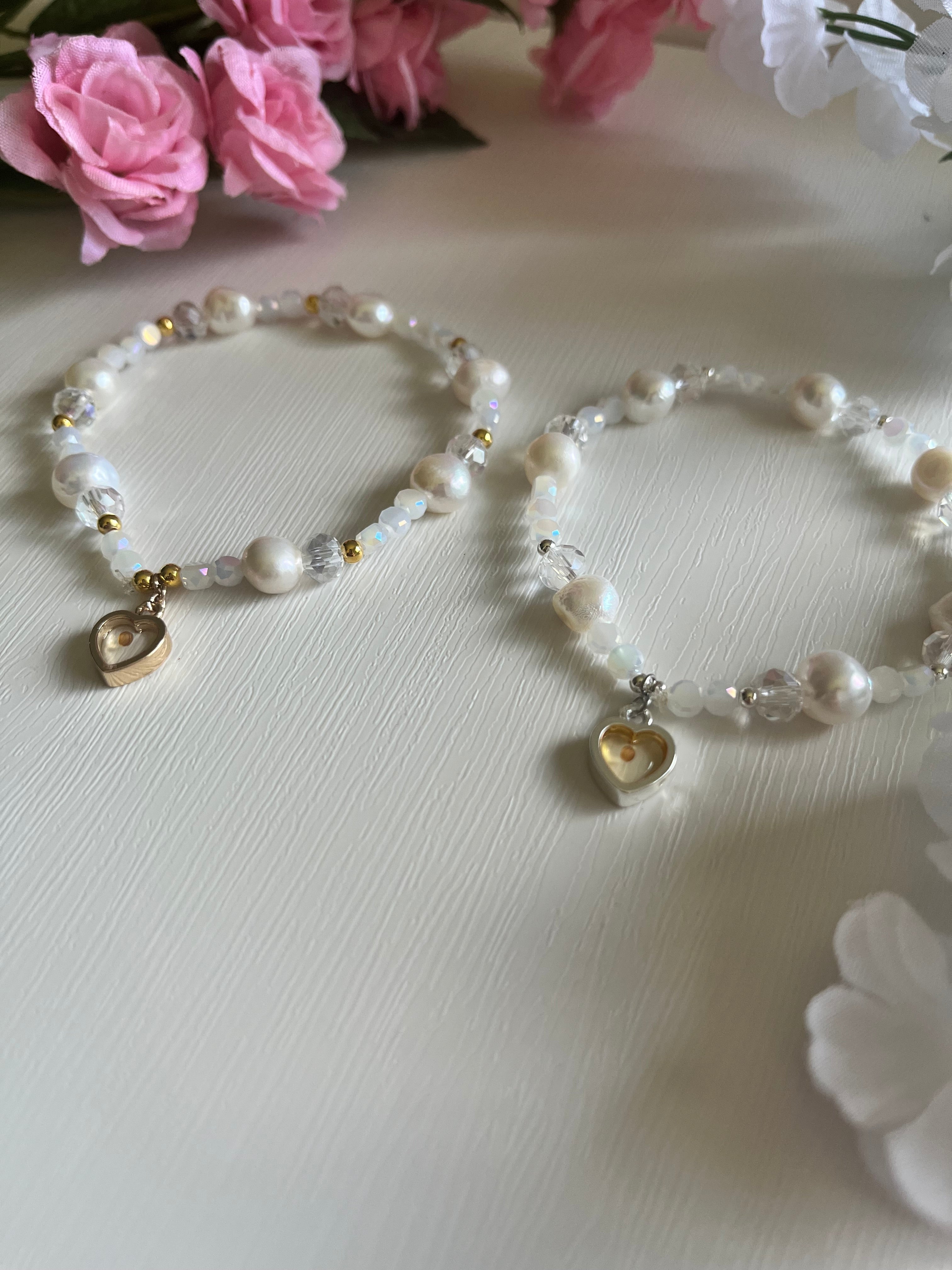 Mustard Seed Freshwater Pearl Bead Bracelet Christian Jewelry