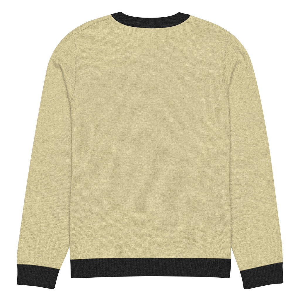 Knitted crew neck sweater