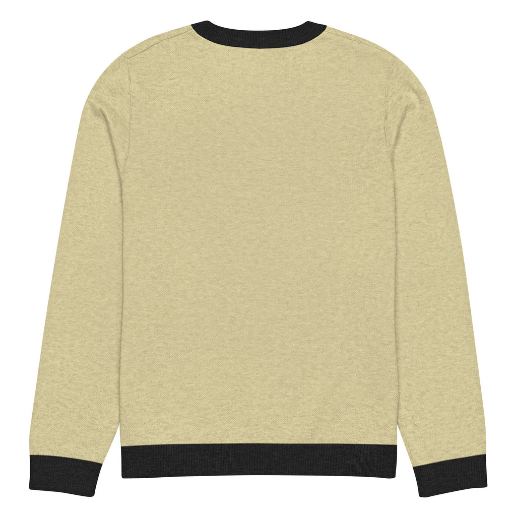 Knitted crew neck sweater
