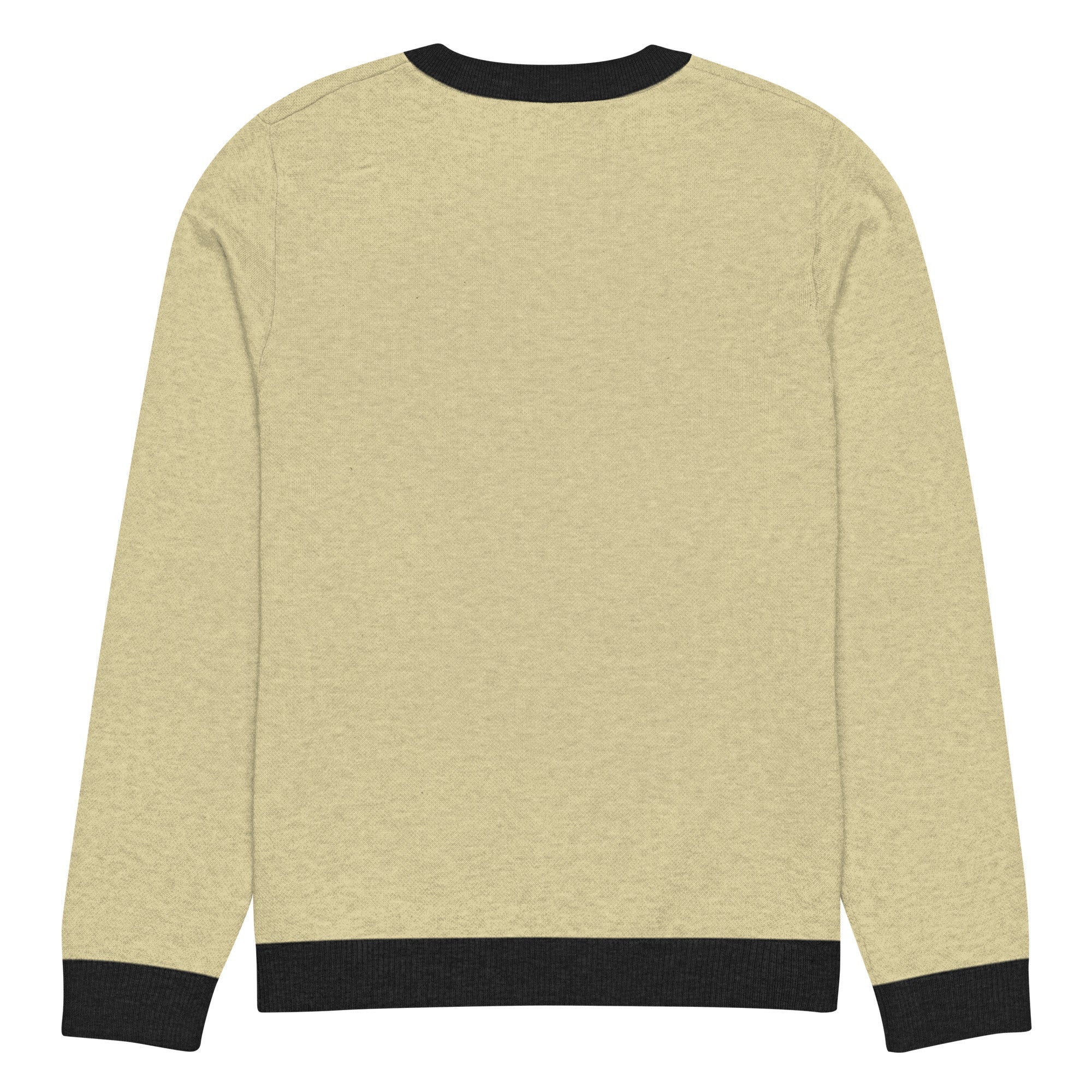 Knitted crew neck sweater