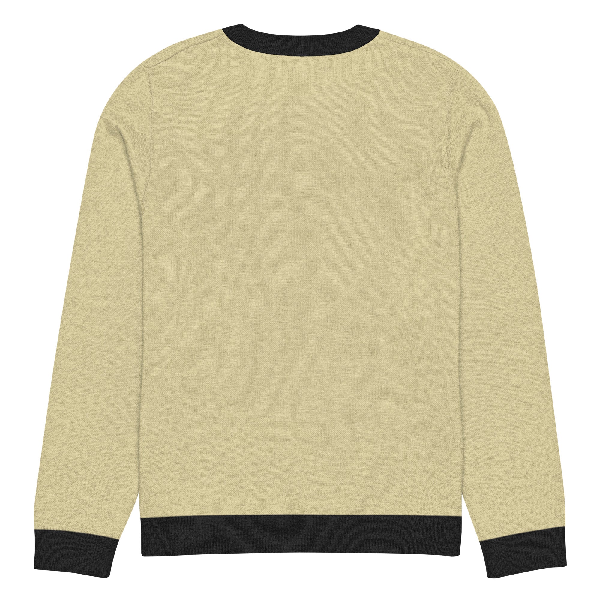 Knitted crew neck sweater