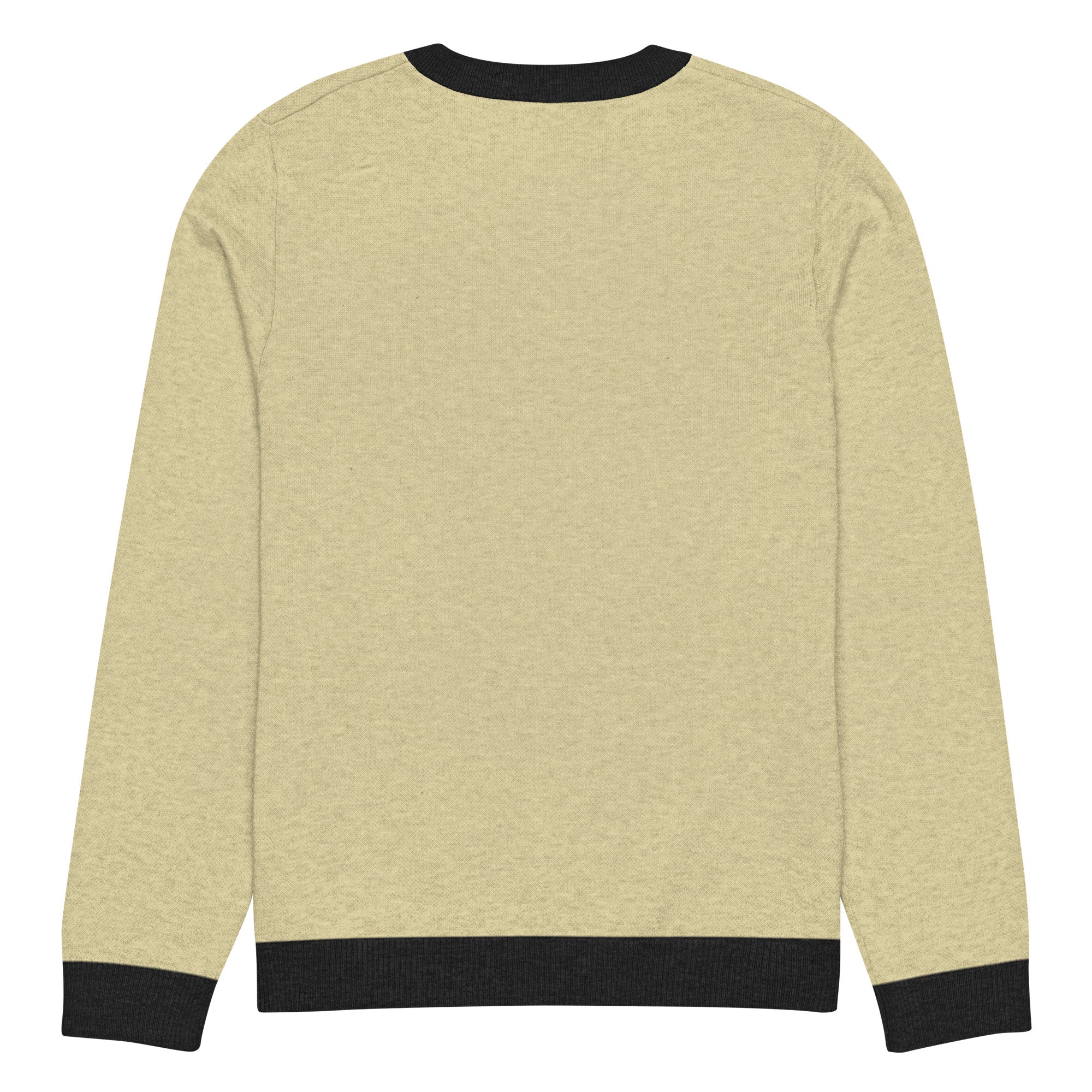 Knitted crew neck sweater