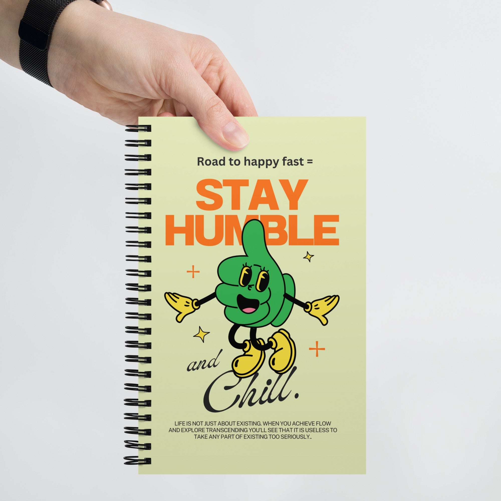 Rapidhoma Stay Humble Spiral Notebook