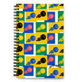 Happy Fast Colorful Spiral notebook