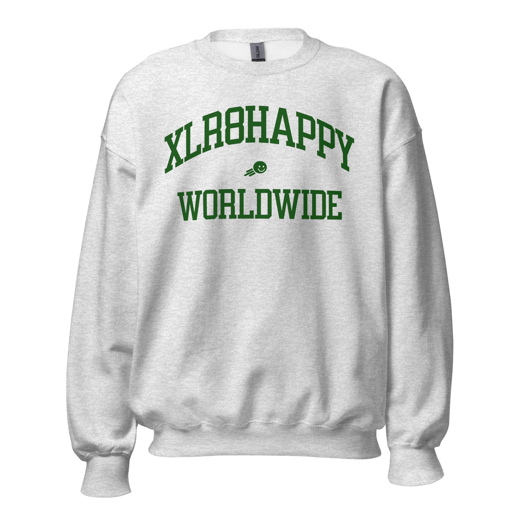 XLR8happy Worldwide Sweatshirt, Forest, A Happy Garment for a Happy World