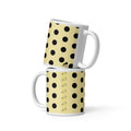Butter Yellow Polka dots mug